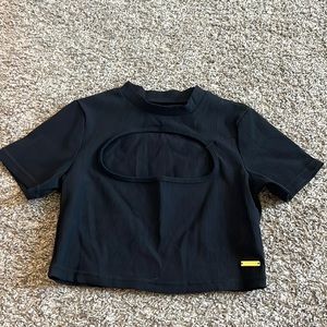 Til You Collapse Keyhole Crop Top